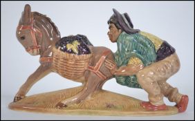 A Beswick figure of a Spaniard pushing a donkey, model 1224,