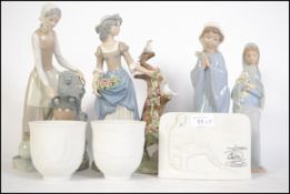 A group of Lladro,