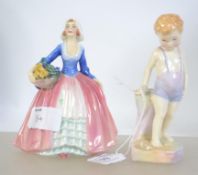 Royal Doulton Figure ' Janet ' HN1916. Reg Num 778640. Issued 1939 - 1949. Designer L.