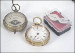 A vintage gentlemans pocket watch marked to the dial for the Specially Improved Lever together