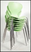 A set of 6 Fritz Hanson style series chairs by Frovi.