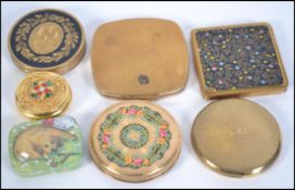 A collection of ladies vintage compacts to include examples by Stratton, Mascot, Zenette,