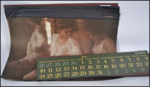 Two retro 1970's Pirelli calanders one within it's original box dating to 1972 and the other dating