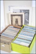 Postcards; Two shoeboxes of assorted 20th century postcards,