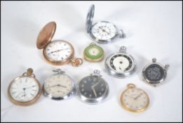 A collection of vintage 20th century gents and ladies pocket watches to include Waltham, Smiths,