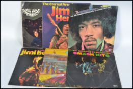 Jimi Hendrix - A group of vinyl long ply LP records all pertaining to Jimi Hendrix to include '