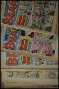 An extensive collection of Beano comics date ranging 1971 - 1982 ( in 12 magazine boxes ) 1983 -