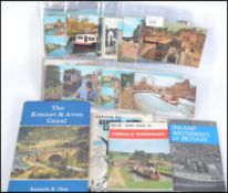 CANALS Collection of postcards (50) featuring these inland waterways showing barges/narrow boats