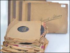 A collection of vintage 78 records to include Les Paul, Waltz, Tennessee Ernie Ford, Glenn Miller,
