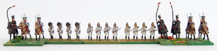 MOUNTED LEAD FIGURES
