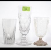 A collection of glass to include a 19th