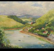 Gladys Clayton. A mid century oil palett