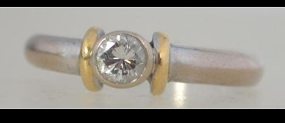 An 18ct white gold and diamond ring set