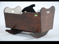 A vintage early 20th century childs crib