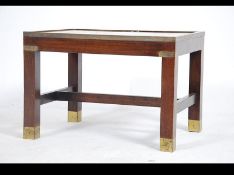 A 20th century campaign style mahogany a