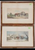 T. Bush. A pair of watercolour paintings