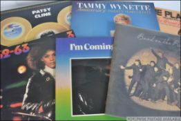 A collection of vinyl long play LP's to