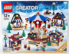 LEGO WINTER VILLAGE: An original Lego Winter Village ' Market ' 10235 set. Factory sealed, unused.