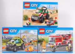 LEGO CITY: A collection of 3x Lego City boxed sets - 60121, 60107 and 60115. All sealed, as new.
