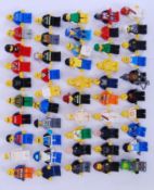 MINIFIGURES; A collection of 50x assorted Lego minifigures to include vintage, City, Police,