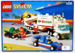 LEGO SYSTEM: An original vintage Lego System set No. 6335 Indy Octan Transporter.