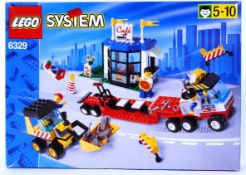 LEGO SYSTEM: An original vintage Lego System set No. 6329 ' Truck Shop '. Within the original box.