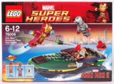 LEGO SUPER HEROES: Lego Marvel Super Heroes set 76006 Iron Man Extremis Sea Port.