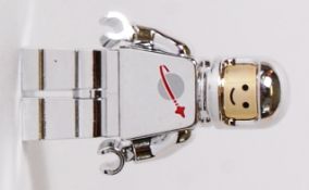 LEGO CHROME MINIFIGURE: A Lego Chrome silver space astronaut minifigure.