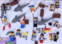 LEGO 1980's: A collection of 14x vintage 1980's Lego Minifigures - all Pirate themed,
