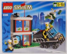 LEGO SYSTEM: An original vintage Lego System set No. 6566 ' Bank '. Within the original box.