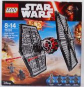 LEGO STAR WARS: A Lego Star Wars set 75101 'First Order Special Forces Tie-Fighter'.