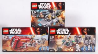 LEGO STAR WARS: A collection of 3x Lego Star Wars sets - all sealed, as new.