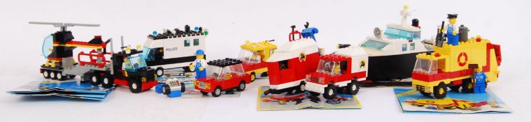 VINTAGE LEGO: A collection of 7x vintage Legoland Lego sets - all Town, to include; 4010, 6671,