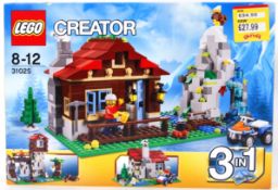 LEGO CREATOR: Lego Creator set 31025 3-in1 ' Mountain Hut .' Sealed, as new.