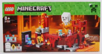 MINECRAFT: A Lego Minecraft set 21122 The Nether Fortress. Sealed, unused.
