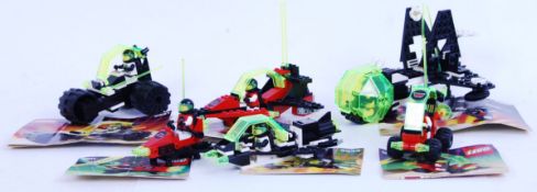 LEGO SPACE: A collection of 6x vintage Legoland Space Black Tron and M-Tron sets.