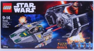 STAR WARS: An original Lego Star Wars set 75150 Vader's TIE Advanced Vs A-Wing Starfighter.