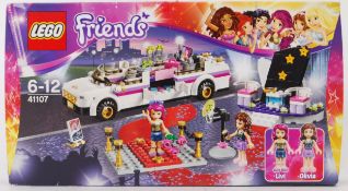 LEGO FRIENDS: A Lego Friends set 41107 'Pop Star Limo'. Factory sealed, unopened.