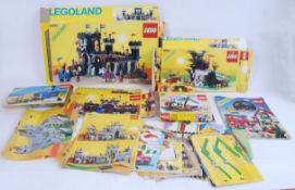 LEGO BOXES: A collection of original vintage 1980's Lego Legoland boxes (empty) for sets 6085, 6066,
