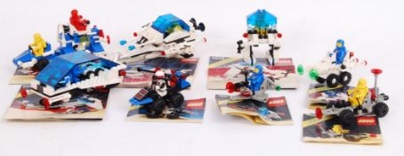 LEGO SPACE: A collection of 8x vintage Legoland Space sets.
