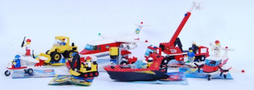 VINTAGE LEGO: A collection of 7x vintage Legoland Lego sets - all Town, to include; 6358, 6375,