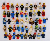 MINIFIGURES; A collection of 50x assorted Lego minifigures to include City, vintage, Star Wars,