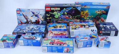 LEGO: A collection of 13x original mostly vintage EMPTY Lego boxes - set numbers; 6555, 6537, 6670,