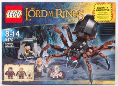 LORD OF THE RINGS LEGO: A Lord Of The Rings Lego set 9470 Shelob Attacks set. Sealed, as new.