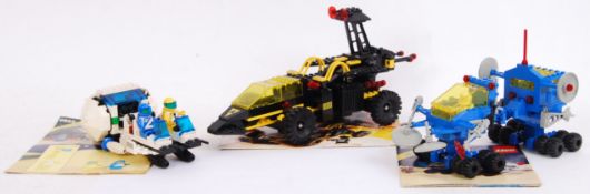 LEGO SPACE: A collection of 3x vintage Legoland Space / Tron sets. 6928, 6893 and 6941.