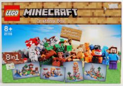 MINECRAFT: An original Lego Minecraft set 21116 Crafting Box. Sealed, unused. As new.