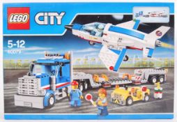 LEGO CITY: A Lego City set 60079 Jet Training Aircraft & Transporter.