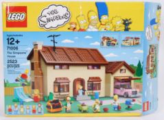 THE SIMPSONS LEGO: An original Lego Simpson's boxed set 71006 Simpson's House.