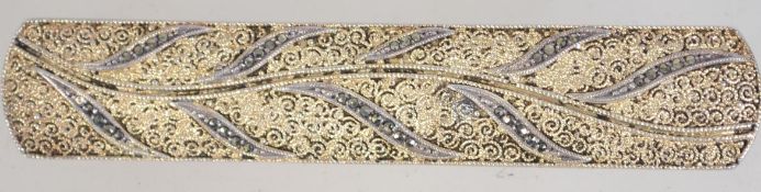 A Theodore Fahrner Art Deco 925 silver vermeil brooch pin.