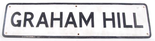 GRAHAM HILL ROAD SIGN
